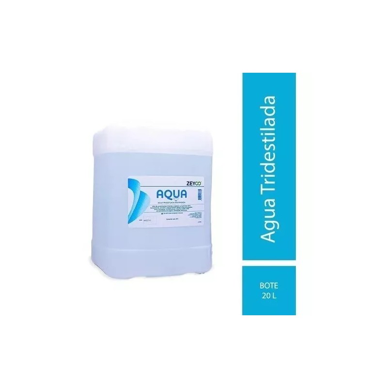 Zeyco Agua Tridestilada Desionizada Zeyco 20 Litros