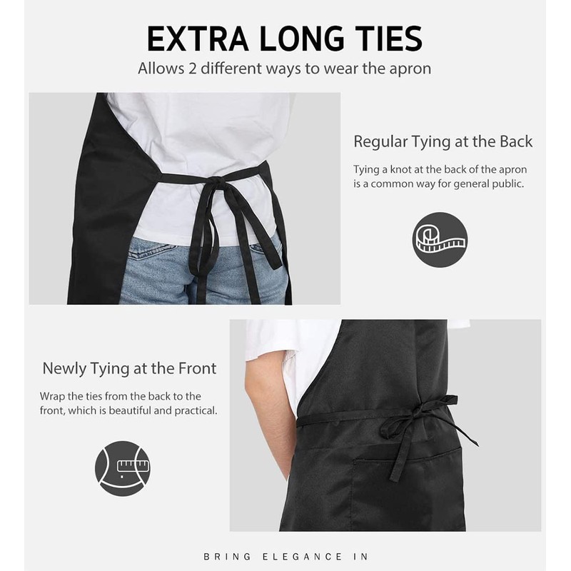 Vivva Adjustable Bib Apron Extra Large 70x 80cm(WxH) Waterproof with