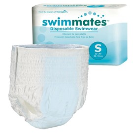Swimmates Adult Swim Underwear, Pull-up with Tear-Away Side Seams, Unisex, Disposable, Youth XL (22"- 36" Waist) Adult Small, 22 Count (Pack of 1)