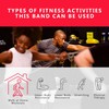 Walk at Home Workout Bands 7 Ring Adjustable Resistance Bands