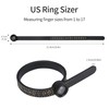 Upgraded Ring Sizer Measuring Set Reusable Finger Size Gauge Measure