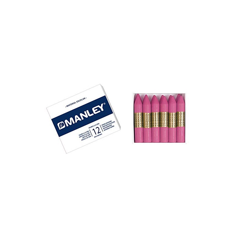 MANLEY 39 - Wax Crayons, Pack of 12