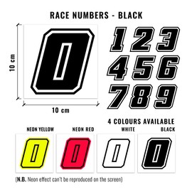 4R Quattroerre.it 13372 Racing Number 2 Moto GP, Black, 10 x 10 cm