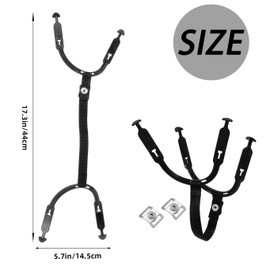 1 Set Hockey Helmet Chin Strap,Chin Strap with Single Strengthened Snap and Clip, Easy Installation and Removal，Hockey Helmet Replacement Kit