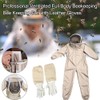 Beekeeping Protective Suit with Gloves Professional, Bee Keeper Gear, Coveralls