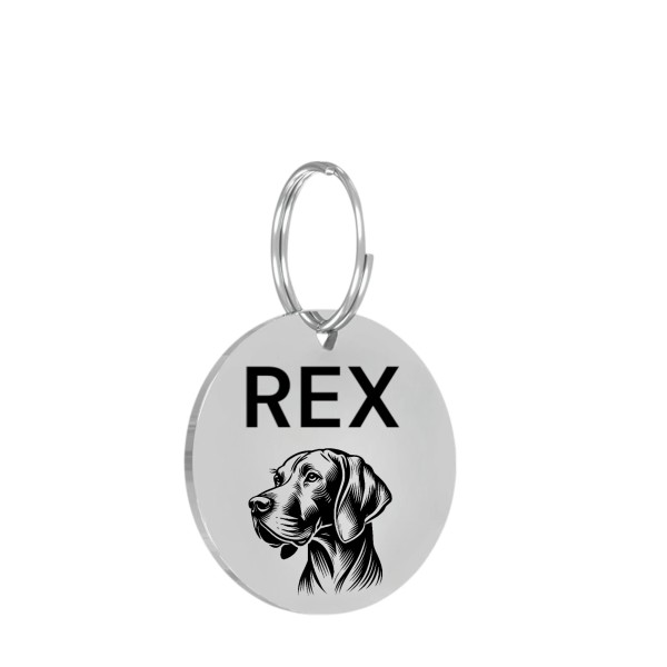 Pet Tags STAINLESS STEEL LASER ENGRAVED PET TAG ID DOG