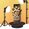 luolety Electric Rotating Turntable, 90° 180° Motorized Rotating Stand Display
