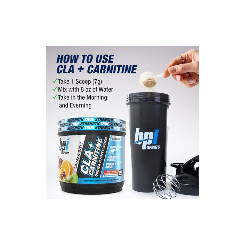 BPI Sports CLA + Carnitina - 100 Porciones - 700