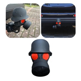 Abdeckkappe für Anhängerkupplung, Fun Gasmaske Helm Anhängerkupplung Abdeckung, Anhängerkupplung Schutzkappe, Auto Dekoration Zubehör für Deichselkupplung