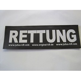 RETTUNG (Small) Package of 2 Julius-K9 Labels for K-9 Harnesses
