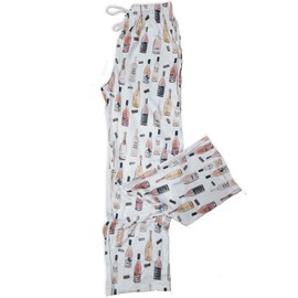 The Paisley Box Wine Pajama Set - Pajamas for Women Set, Wine Pajama Pants (PJ Pants, size large)