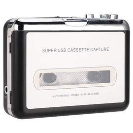 Reproductor de Cassette, Convertidor de Cassette a MP3 Cassette portátil, Convertidor de Cinta de Cassette a CD de MP3 a través de USB, Caja de conversión de Captura de Reproductor de grabadora