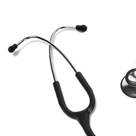 LUFOX - Almohadillas de silicona de color negro para estetoscopio Littmann (1 par)