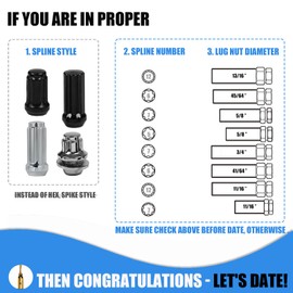 VEXPLO Spline Lug Nut Socket Set, 8 Piece SAE & Metric Locking Lug Nut Removal Tool, Wheel Lock Removal Kit for Easy Removing of Aftermarket & Factory Wheel Lug Nuts