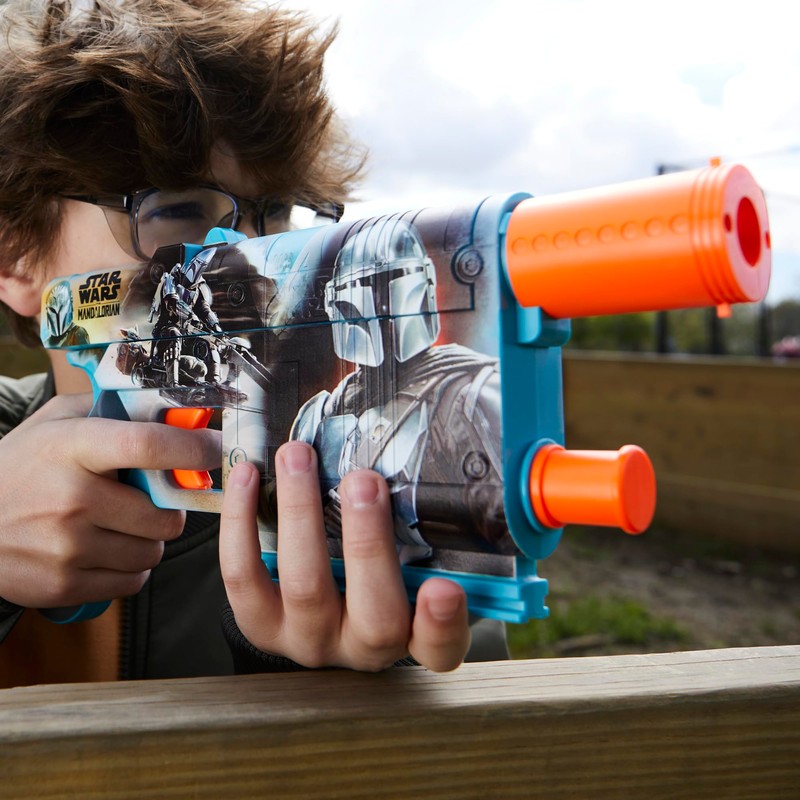 Nerf Star Wars The Mandalorian Dart Blaster, 12 Elite Darts,