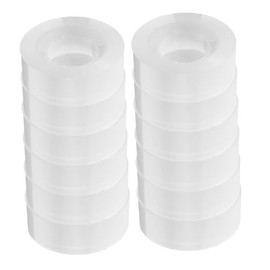 NUOBESTY 12rollos Cinta Transparente para Envío Resistente para Embalaje Decorativo de Cajas Mudanzas y Envoltura de Regalos Cinta de Paquete para Oficina