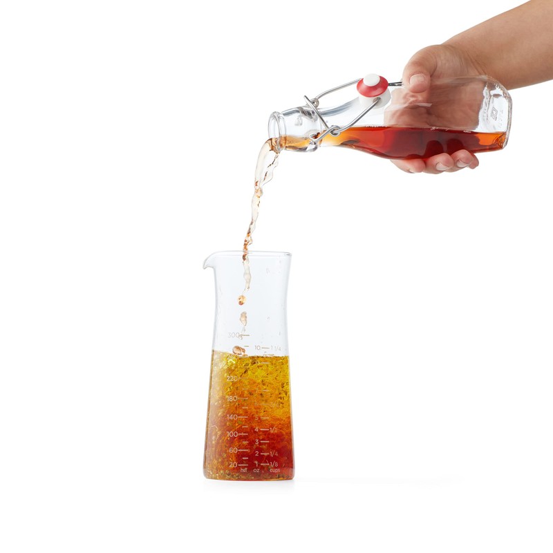 Chef'n 104-758-395 Salad Dressing Mixer, One Size, Baking White/Vintage Indigo