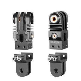 iSHOXS 2C ProFork Xtension VarioLock | Articulated Arm Extension Arm Mount for GoPro Hero 13, 12.11, 10, DJI Osmo, Apexcam | Robust Aluminium 90° Rotatable | 1/4 Inch Adapter