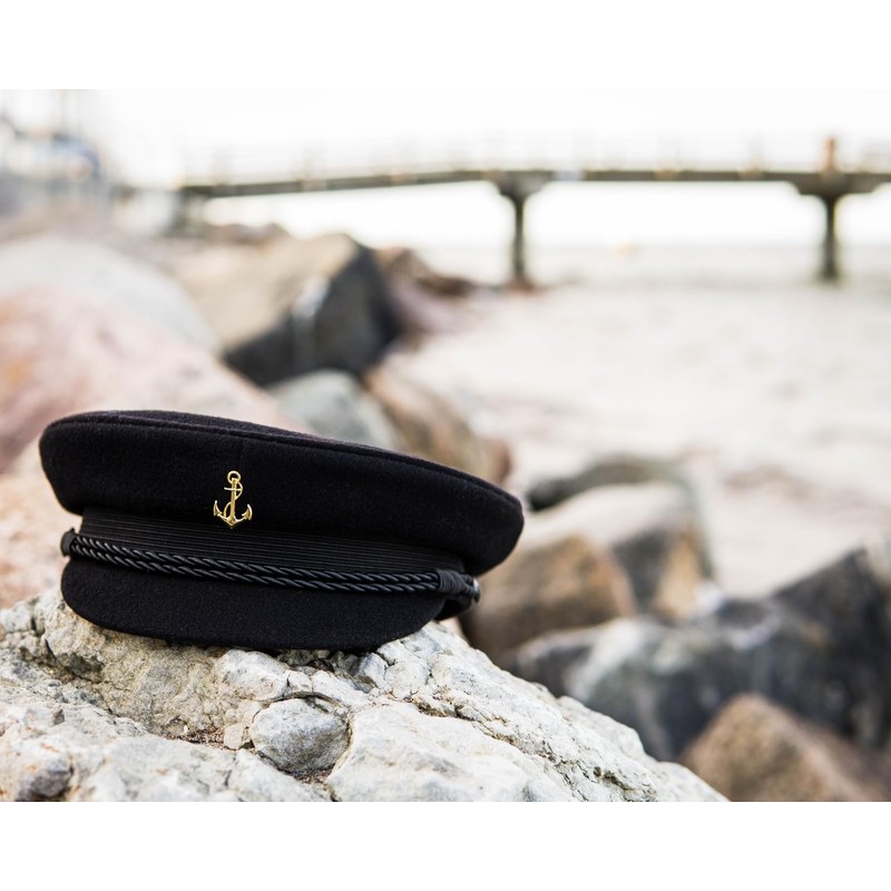 MADSea Elbsegler Premium Cloth with Motif Pin Anchor Gold Black