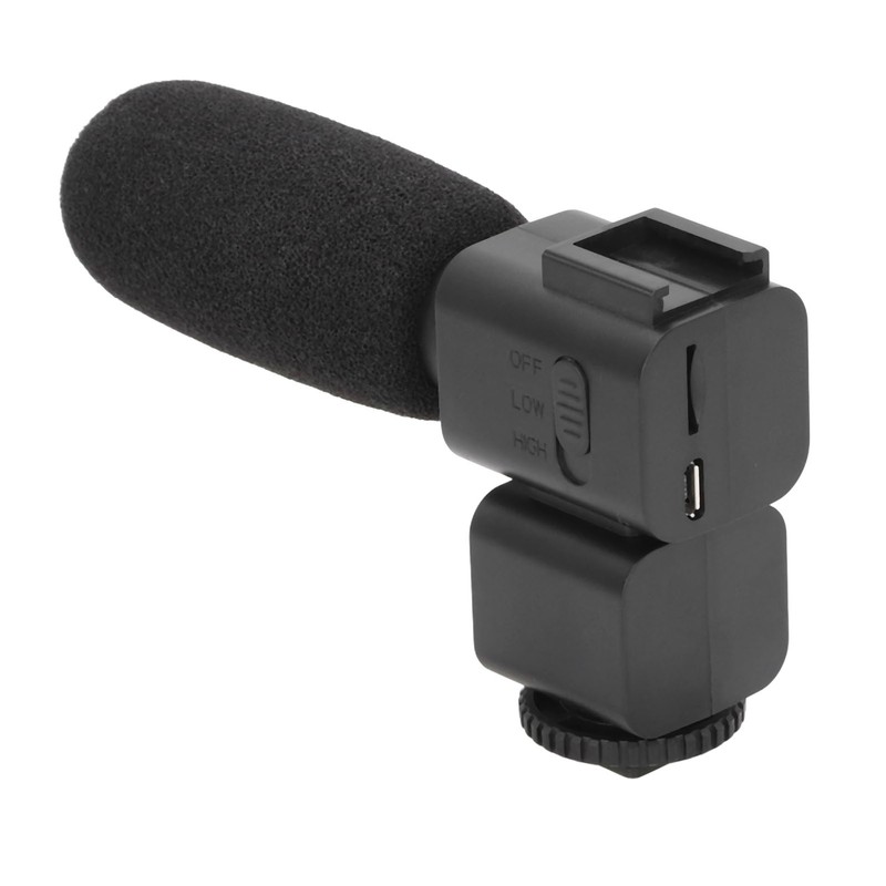 Video Recording Microphone Wide Range Frequency Shock Absorbing Stereo Interview