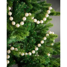 Oversized Beaded Garland, Latte, 2.7 m