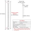 33.5"/85cm Garden Swing Replacement Bars, Bronze Metal Round Rods for