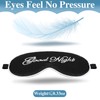 2 Pieces Sleep Mask Silk Eye Mask Easily Adjustable Mask