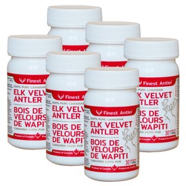 Velvet Antler, 100% Pure with No Additives, Freeze-Dried, Finely Grinded, Non-GMO, Made in Canada (6)
