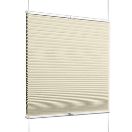 Flamax Custom Size Tension Holding Top Down Bottom Up Cellular Shades, Room Darkening Blackout Top Down Bottom Up Cellular Shades, Energy-Saving Honeycomb Blinds, Noise Reduction Honeycomb Blinds