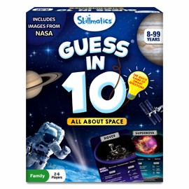 Skillmatics Guess in 10 NASA Space, Perfect for Boys, Girls, Kids & Families Who Love Card Games, Educational Toys, Travel Games, Gifts for Ages 8, 9, 10 and Up