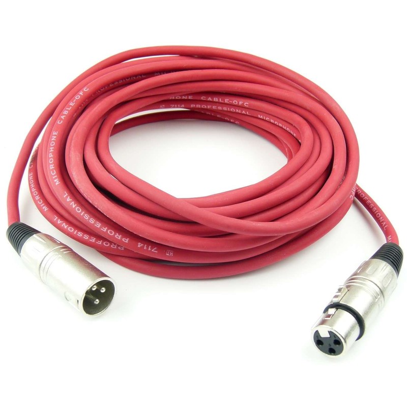 Adam Hall Cables K3MMF1000RED Microphone Cable 10 m Red XLR