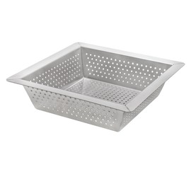 Leyso Stainless Steel Floor Sink Top Hang Basket Strainer Sink Drain Cover 10” x 10” x 2-1/2” for Kitchen, Restaurant, Bar, Buffet (2-1/2"H SS)