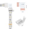 BTF-LIGHTING 5 Pin SMD 5050 RGBW Corner Connector 12mm Wide