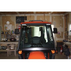 John Deere 1-UNIVERSAL VINYL COATED MAGNETIC MIRROR TRACTOR/SKID STEERE KUBOTA JOHN DEERE