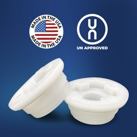 Bung Cap 2" NPT (Fine Thread) with Gasket for 55 Gallon Plastuc Drums -1pc MADE IN USA