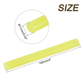 uxcell Mini Hot Glue Gun Sticks 4-inch x 0.43-inch for Glue Gun, Glitter Yellow 16pcs