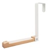 Fine FIN-1080WH Folding Door Hook Hanger, White, Foldable, Compact, Door