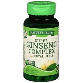 Nature's Truth Ginseng Complex Plus Royal Jelly Quick Release Capsules 60 EA