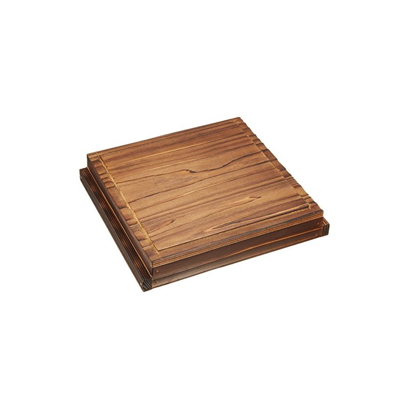 yamako- 焼杉 Buckwheat Board Positive Corner Wood Frame Only 21553