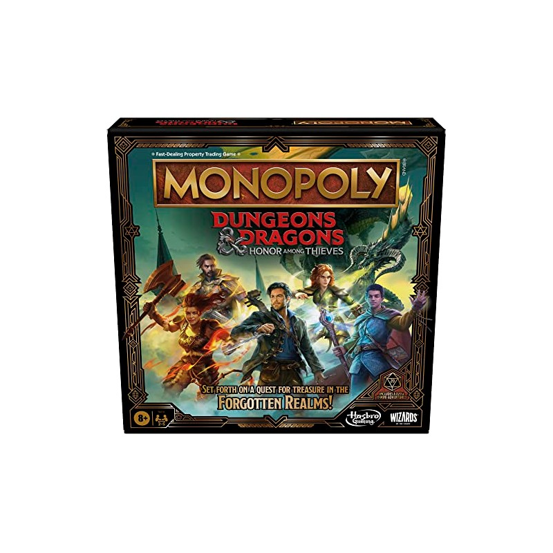 Hasbro Gaming Monopoly Dungeons & Dragons: Honor Among Thieves Game,