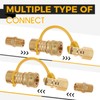 3/8 Inch Natural Gas Quick Connect Fittings Kit, LP Propane
