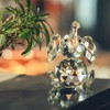 H&D Cut Crystal Elephant Animal Figurine Collection Glass Ornament Table