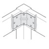 Set of 4 pcs Hafele Steel Corner Brace Brackets Furniture