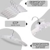 Jetec 24 Pieces Satin Padded Hangers with 360° Swiveling Hook