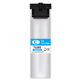 Yowell T11D2 Cyan Printer Cartridges Compatible with Epson T11D2 for Epson Workforce Pro WF-C5390DN WF-C5390DW WF-C5390DW BAM WF-C5890DWF WF-C5890DWF BAM (1 Cyan)