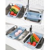 Tomorotec 2 Pack Extendable Sink Colander Basket Over the Sink