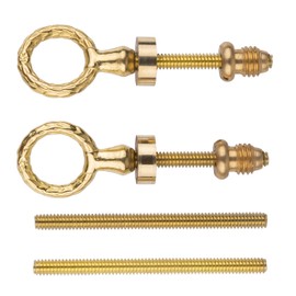 Swing Cheval Mirror Mounting Support Set - Adjustable Hinge Bolt for Swivel Mirror - Cabinet, Dresser, Vanity Hardware - UA-751-MPB