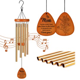 Birthday Gifts for Mom from Daughter, Mother’s Day Present for Mum, Wind Chimes for Mom, Best Mum Gifts from Son, Sentimental Gift for Mothers Day