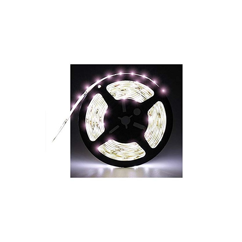 Water-Resistance IP65, 12V Waterproof Flexible LED Strip Light, 16.4ft/5m Cuttable