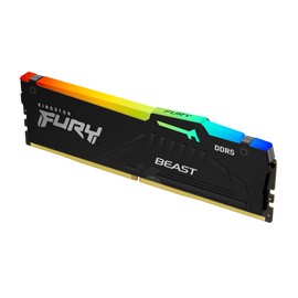 Kingston Fury Beast RGB 16GB 5600MT/s DDR5 CL36 Desktop Memory Single Module | Infrared Sync Technology | Intel XMP 3.0 | AMD Expo | Plug N Play | KF556C36BBEA-16